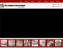 Tablet Screenshot of mbsteel.in